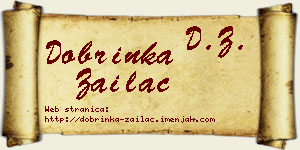 Dobrinka Zailac vizit kartica